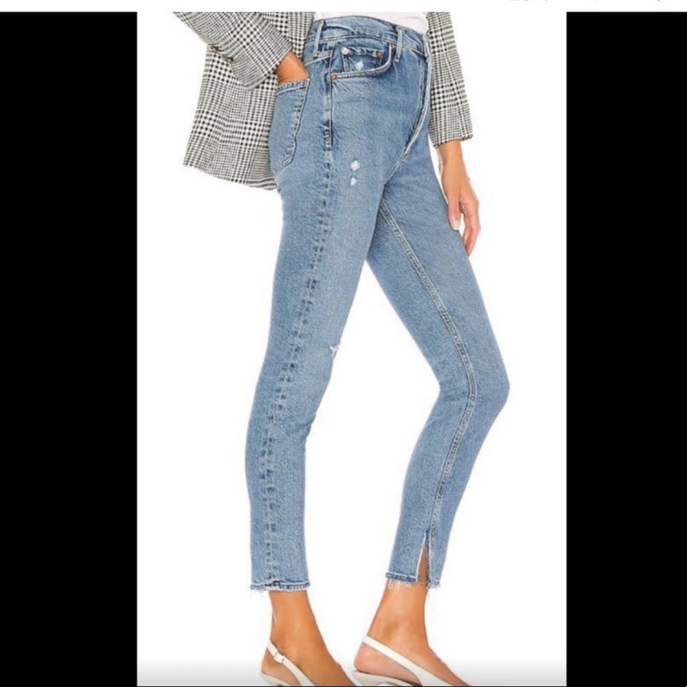 AGOLDE Nico high rise slim jeans in Headlines. Size 26